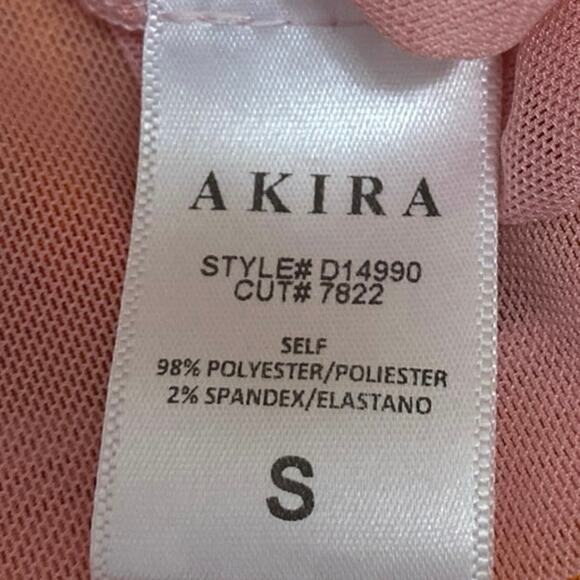 Akira Yellow Coral Textured Tie Dye Sleeveless Cami Tank Mini Bodycon Dress S - Picture 5 of 5